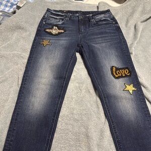 Brand new miss me cropped stretchy ankle jeans